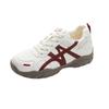 Platform-soled German training shoes women's spring new color matching retro lace-up inner height-increasing casual sports shoes Forrest Gump shoes