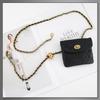 Buzz Selection Chain Belt with Mini Simple Fashion Accessory for LBT412 Pouch, Women, (Black)