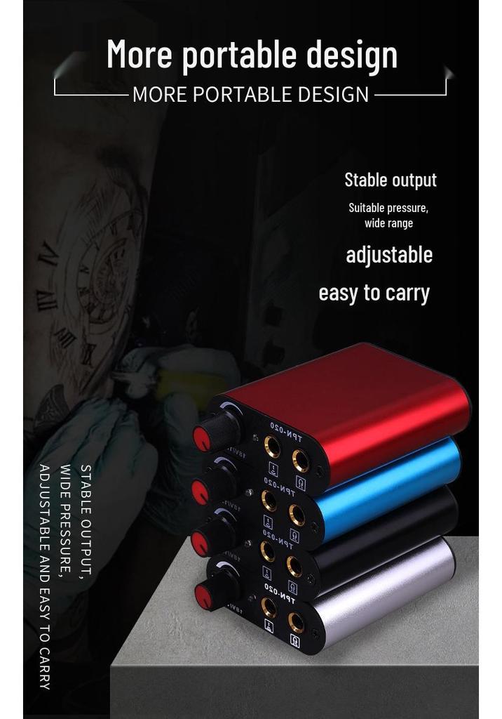 Liqi Mini Tattoo Power Supply with Foot Pedal and Tools