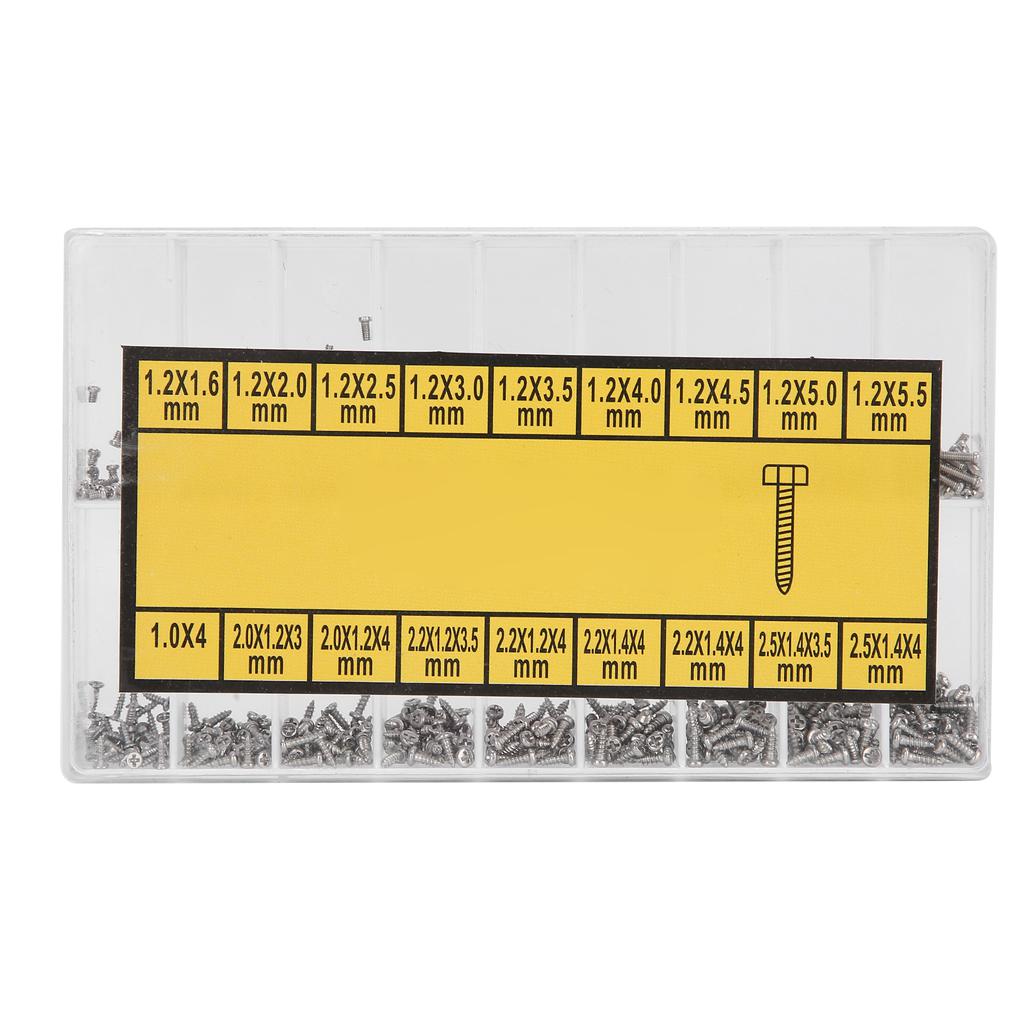 Watch Back Case Screw Watch Back Cover Repairing Screw Box Kit Professional Repairing Tool