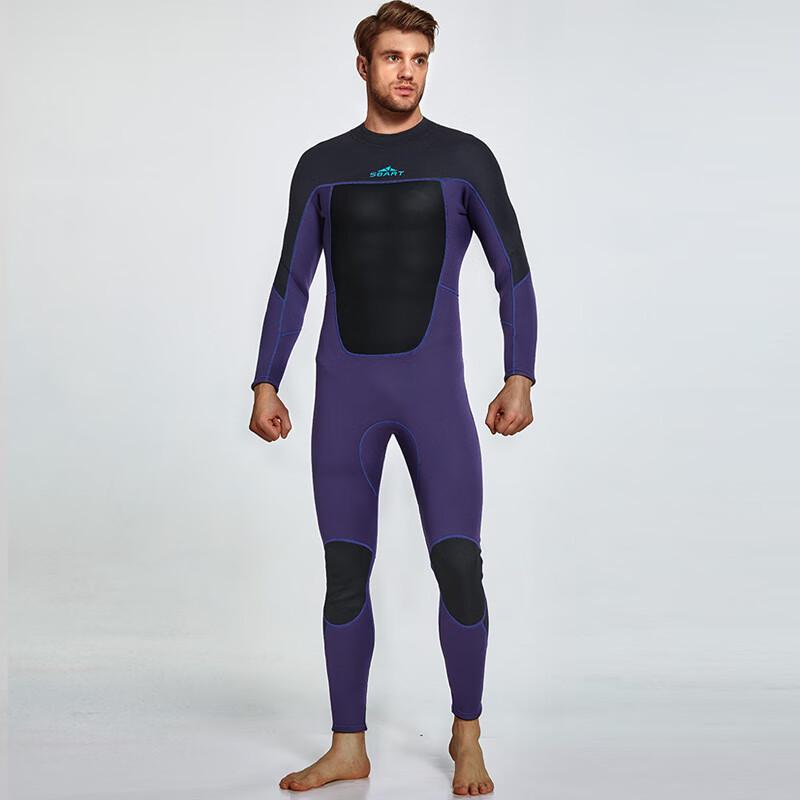 SBART Men's 3MM Long Sleeve Full Wetsuit