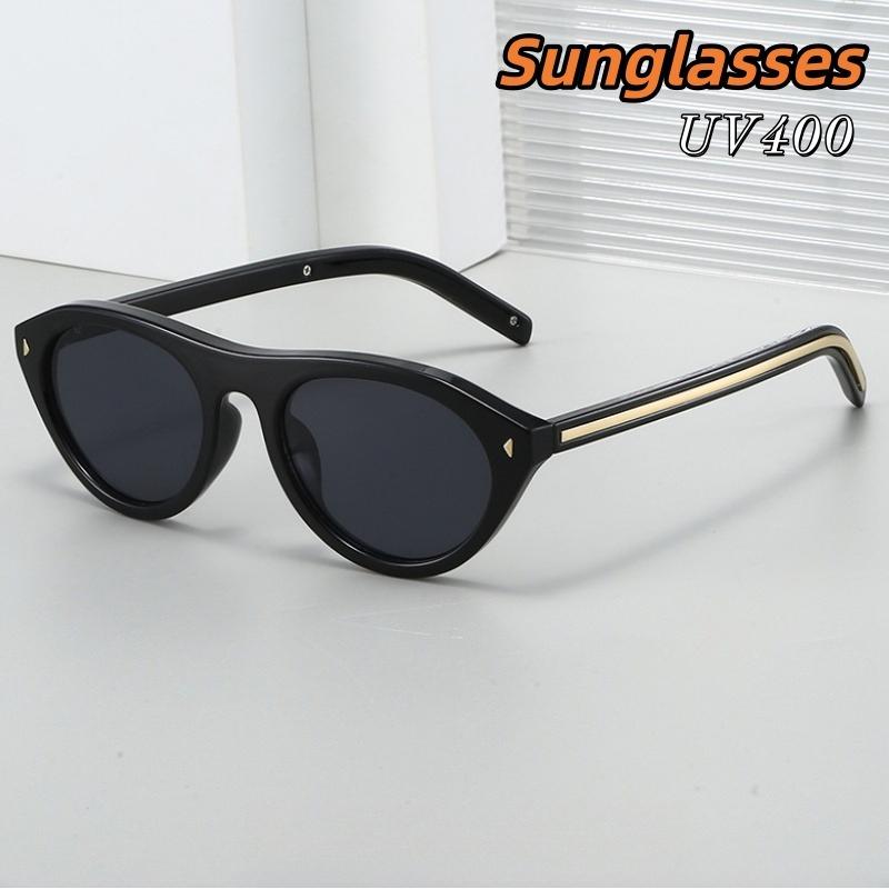Men's and Women's Luxury Oval Cat-Eye Sunglasses Men's 2026 New Arrival Outdoor UV-Protective Sunglasses for Driving and Leisure