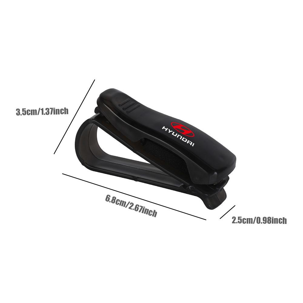 1/2PCS Car Glasses Clip Auto Sun Visor Sunglasses Storage Accessories For HYUNDAI GDI i20 i30 Tucson i10 ix35 i40 Veloster Wagon RR9
