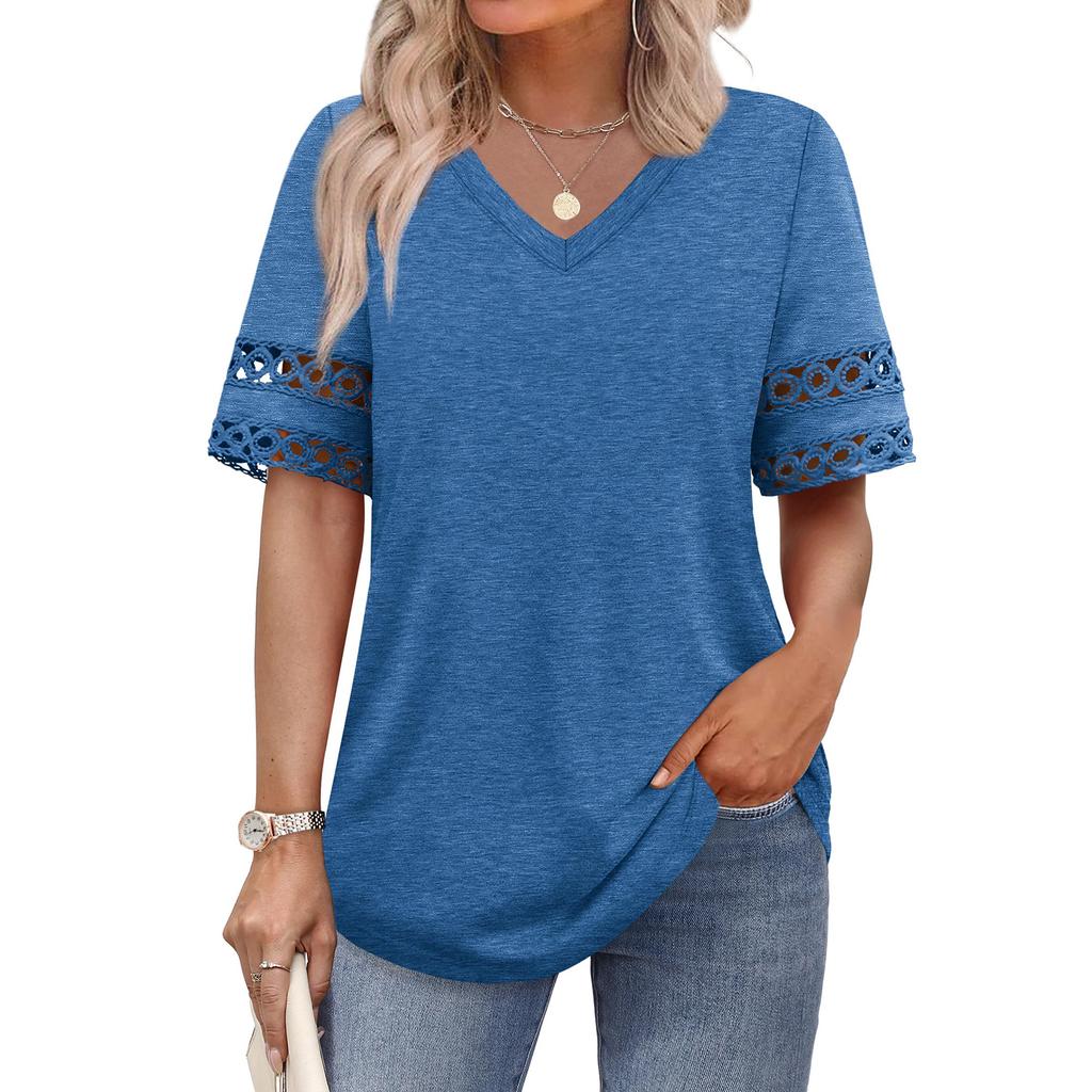 Women's Fashion Casual V-Neck T-Shirt Top