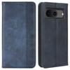 For Google Pixel 8 Magnetic Closure Phone Case PU Leather Cover Stand Wallet Retro Phone Protector