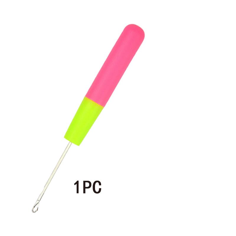 

H&STRA 1 шт крючок игла пластиковый вязание крючком волосы иглы для плетения дредов инструменты для волос розовый