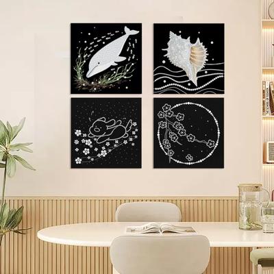 DIY Perlenmalset für Erwachsene Anfänger 3D Perlenkunst Bastelset Kunststoffperlen Vordruckleinwand Werkzeuge für Heimwanddekor Einweihungsgeschenk
