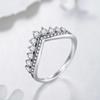 Tancise Classic 925 Sterling Silver Cyrkon Ring Ladies Biżuteria Obietnica ślubna Prezent