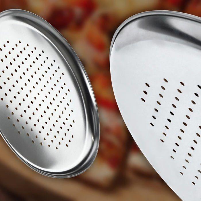 Moule à pizza - Kadax - K3995 - Tôle galvanisée - Non collante - 32 cm