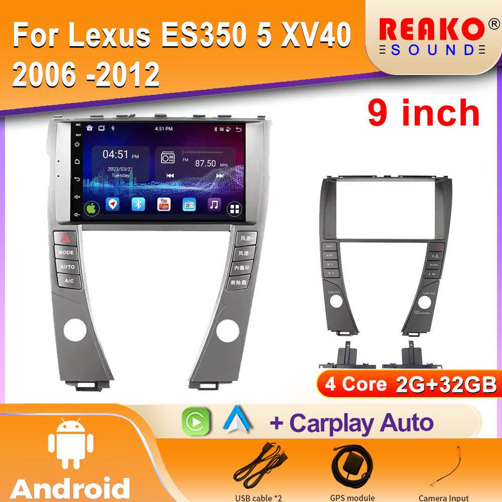 Android Autoradio Für Lexus ES350 5 XV40 2006 -2012 Video Multimedia Bluetooth Player Navigation 4G GPS Carplay Stereo