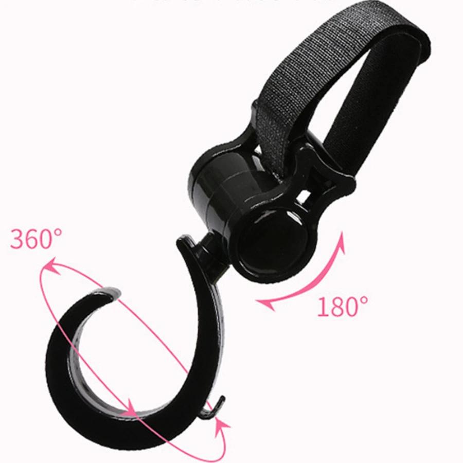 Xiaomi 1/2PCS Pram Hook Multifunctional 360 Degree Rotating Hanger Shopping Cart Car Seats Hooks Baby Stroller Accessories