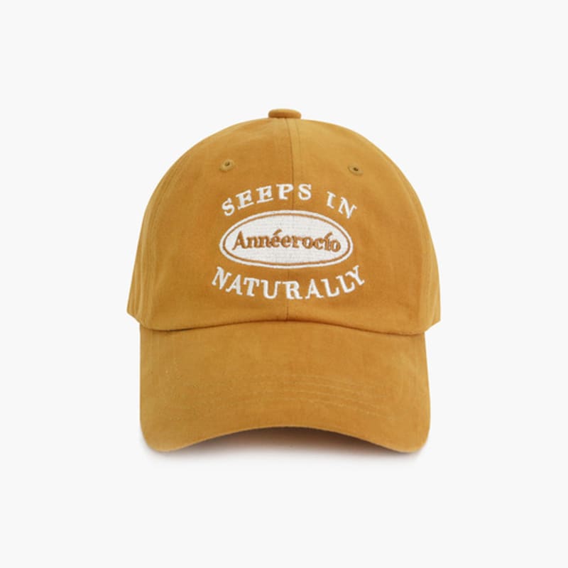 

Anneerocio Slogan Logo Ball Cap - Mustard Mustard
