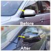 For Mitsubishi Lancer X 10 EX EVO 2008-2012 ABS Rearview Side Mirror Cover Wing Cap Exterior Door Trim Adhesive Whitout Signal