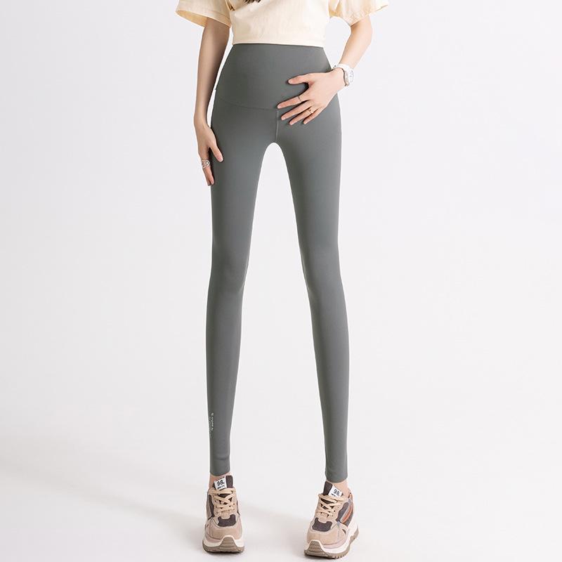 2026 Spring/Summer Slimming Maternity Sharkskin Leggings: Versatile Yoga Outerwear L
