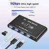 KVM Switcher HDTV-compatible 4K60Hz for Smooth Switching Between 2 Computers Sharing 1 Screen and USB3.0 Devices