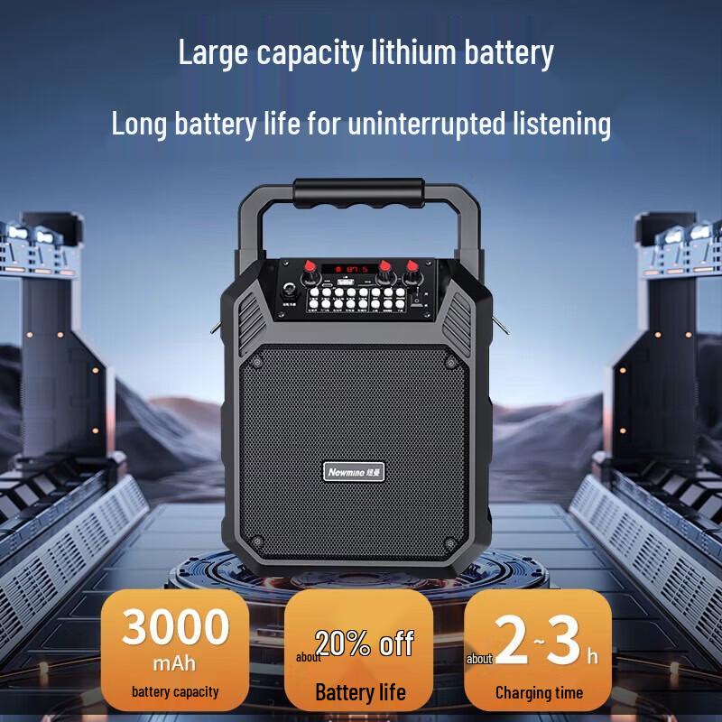 Newmine K503 Portable Bluetooth KTV Speaker CN plug (adapter included)