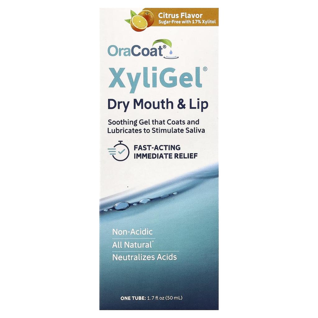 OraCoat, XyliGel®, For Dry Mouth and Lips, Citrus, 50 ml (1.7 fl oz)