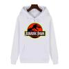 2026 Men High‑end Quality Jurassic Park Pattern Print Hoodie Autumn Winter Thick Warm Outdoor Casual Hooded Pullover Streetwear Unisex Oversized