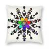Chakra Energy Mandala Square Pillowcase Polyester Linen Velvet Creative Zip Decor Room Cushion Cover Wholesale