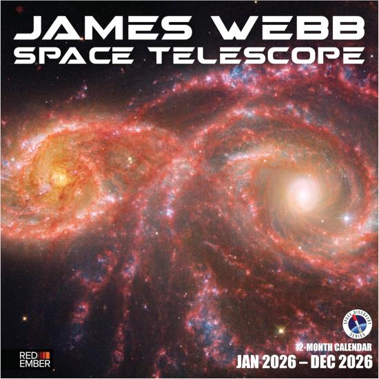 RED EMBER James Webb Space Telescope 2026 Wall Calendar 12 Month | 12  x 24  Open | Thick & Sturdy Paper | Holiday Gift | Science Space Calendar 2026 New 2026