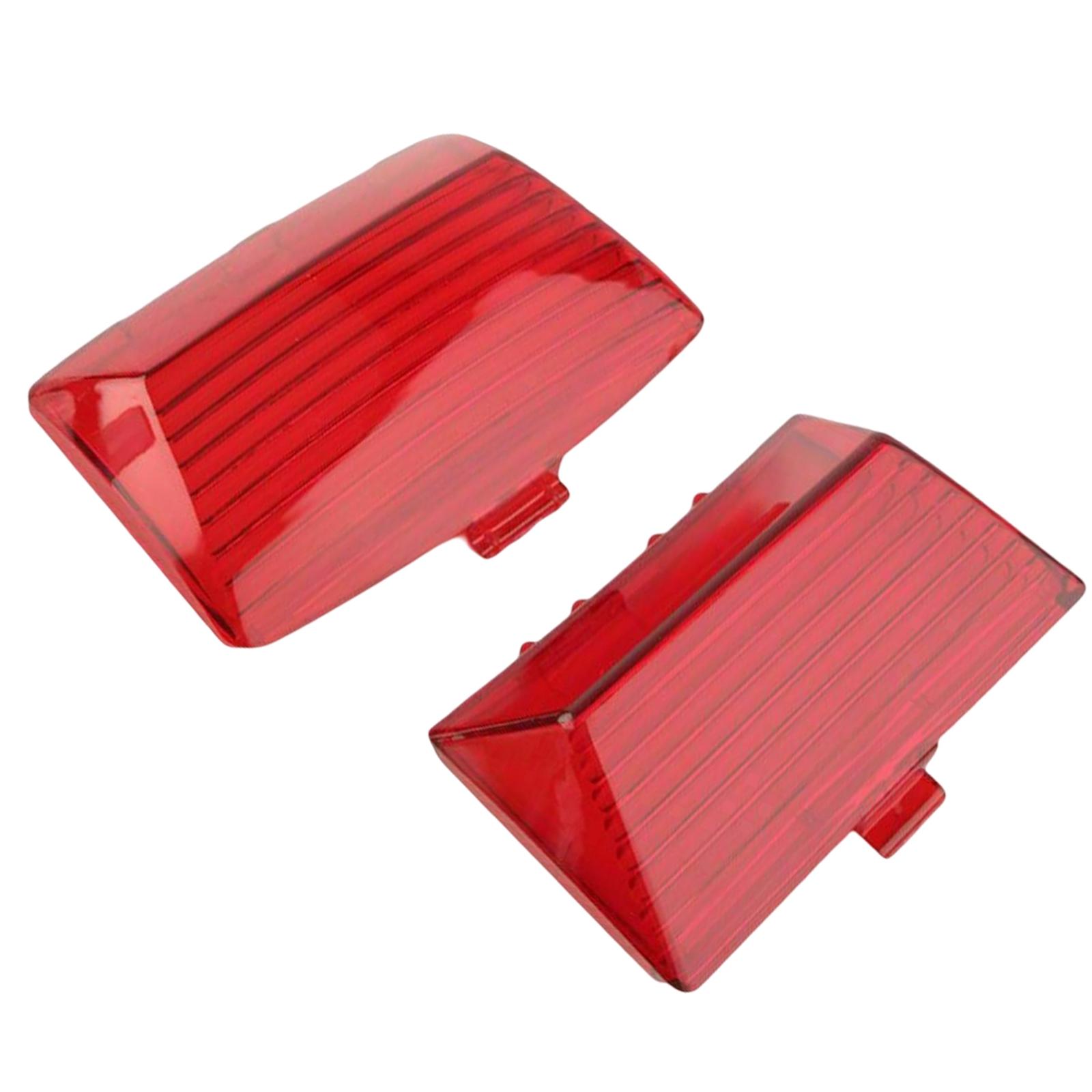 

2Pcs Light Lens Cover Fender Tips Mud Guard Signal Lamp Cover Fit for Harley Electra Glide Efi Fxdi Wide Glide Fxdf 59180-80