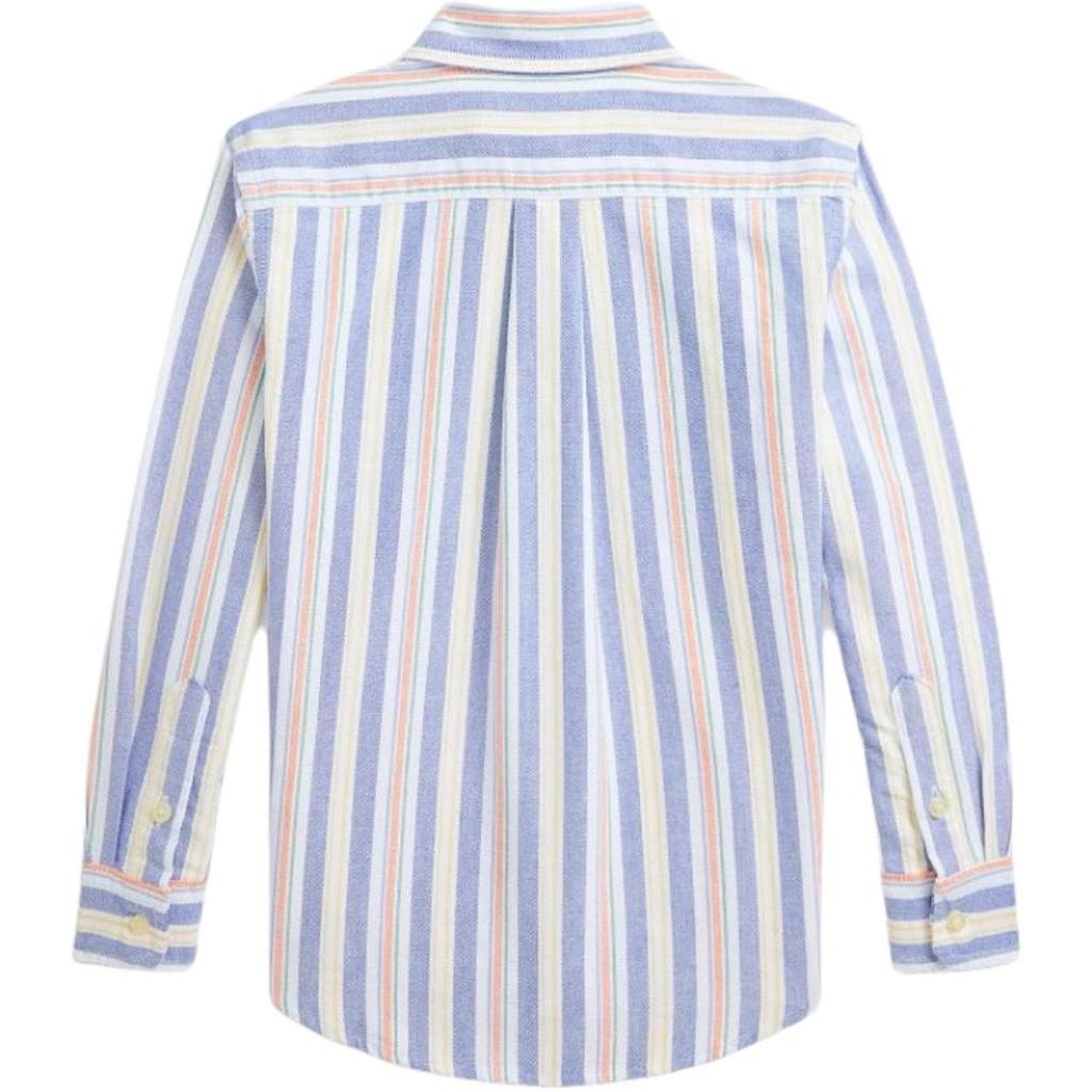 Polo Ralph Lauren Gestreiftes Langarm-Button-Down-Hemd Kinderhemden 323958469-001