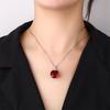 Jewelry Simulation Colored Treasure Corundum Simple Exquisite Pendant Necklace Main Stone 16 * 16