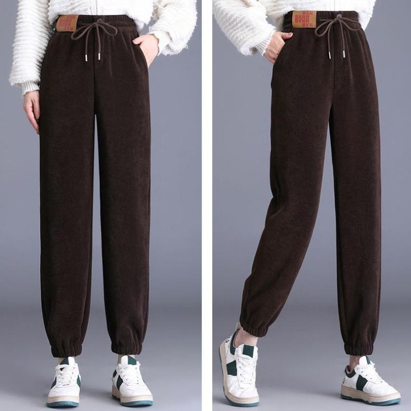 Thick Women's Plush Pants Winter New Loose Versatile Extra Thick Warm Pants Extra Thick Lamb Fleece Women's Harlan Pants
