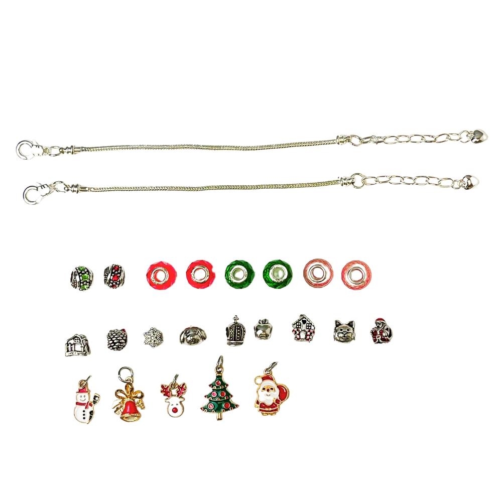 Advent Calendar Set Pendants Charms Jewelry Bracelets Gift