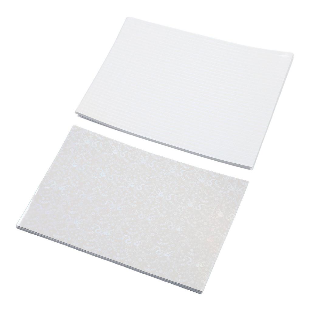 50 Sheets A4 Holographic Cold Laminate Sheet Cuttable Waterproof DIY Self Adhesive Laminating Film F