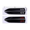 1 pair 3D ABS GT Blade Badge Sticker Car Side Fender Emblem Decal High-Quality Automotive Styling Accessories