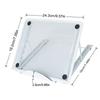 6 Adjustable Height Metal Laptop Stand High Quality Breathable Tablet Holder Portable Sturdy Reading Rack Office Desk