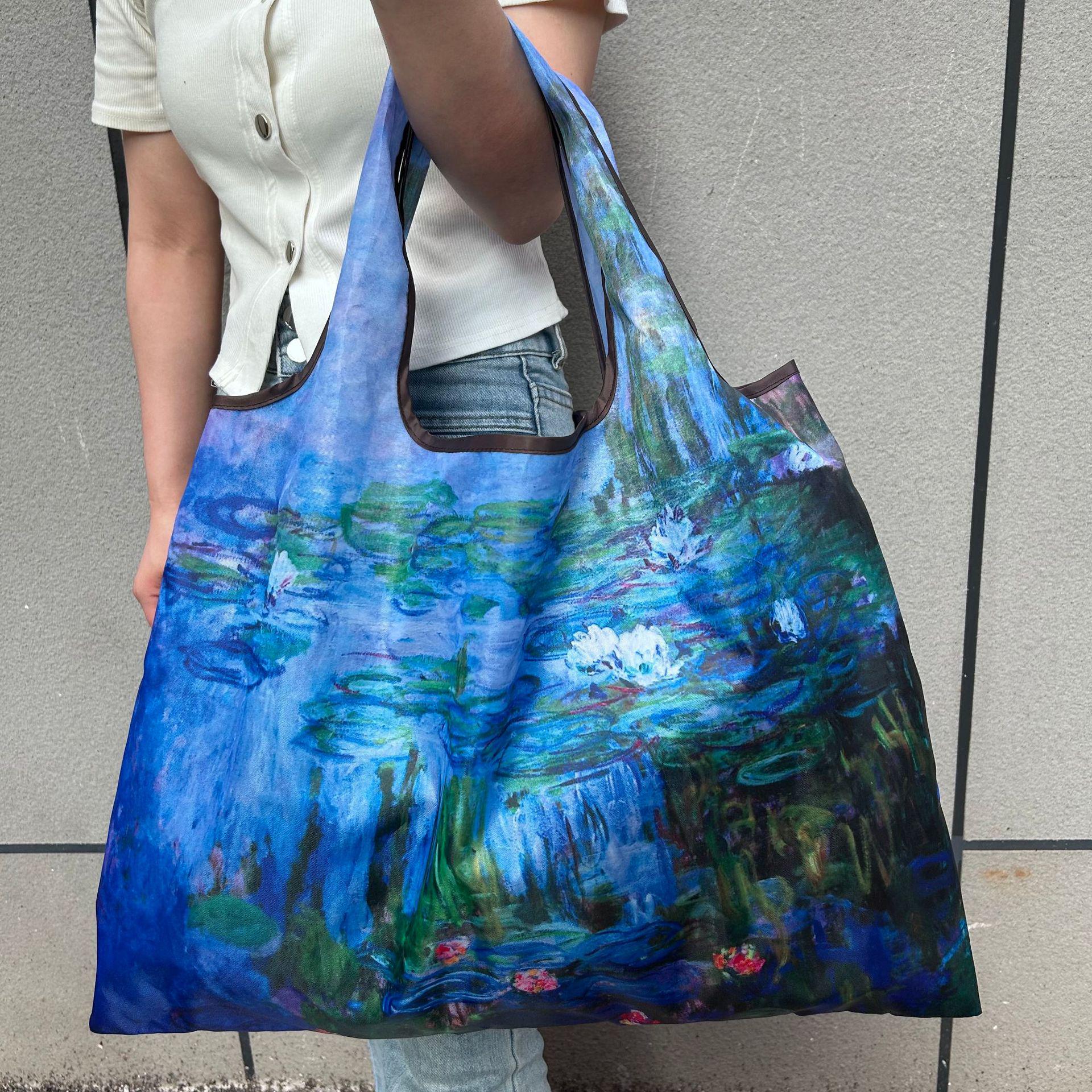 Экологичная складная сумка-шоппер большой вместимости через плечо для женщин