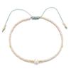 Trendy Deep Blue & Gold Rice Bead Pearl Hand Bracelet: Niche Design Women's Fashion Accessory