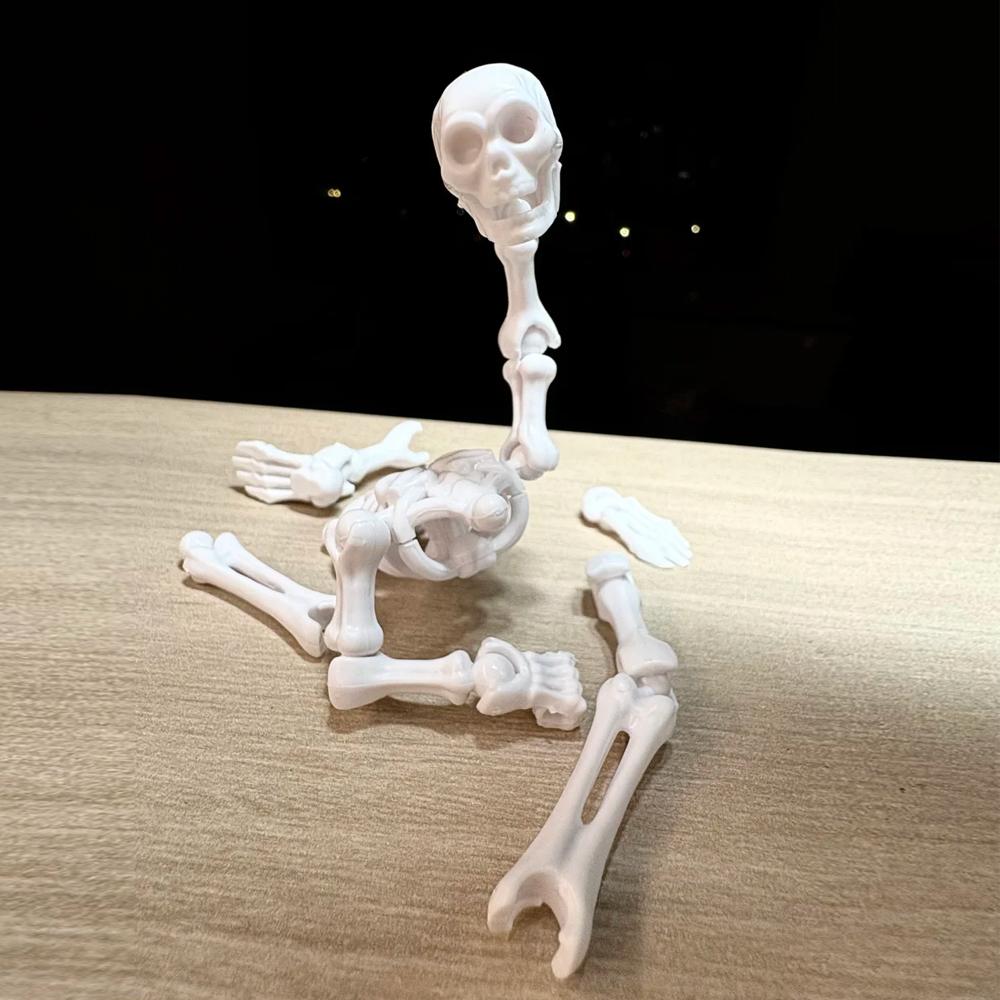 Halloween DIY Skeleton Halloween Party Plastic Skull Decoration For Home Garden Haunted House Props Kids Toy