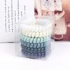 6Pcs/Set Fashion Matt Solid Telephone Wire Elastic Hair Band Frosted Spiral Cord Rubber Band Hair Tie Stretch Head Band Gum