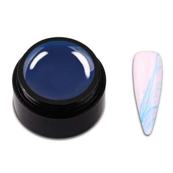 

5 мл клей для дизайна ногтей, высокоэластичные декоративные красители для растений, хорошая насыщенность цвета, быстросохнущее волочение проволоки темно-синий