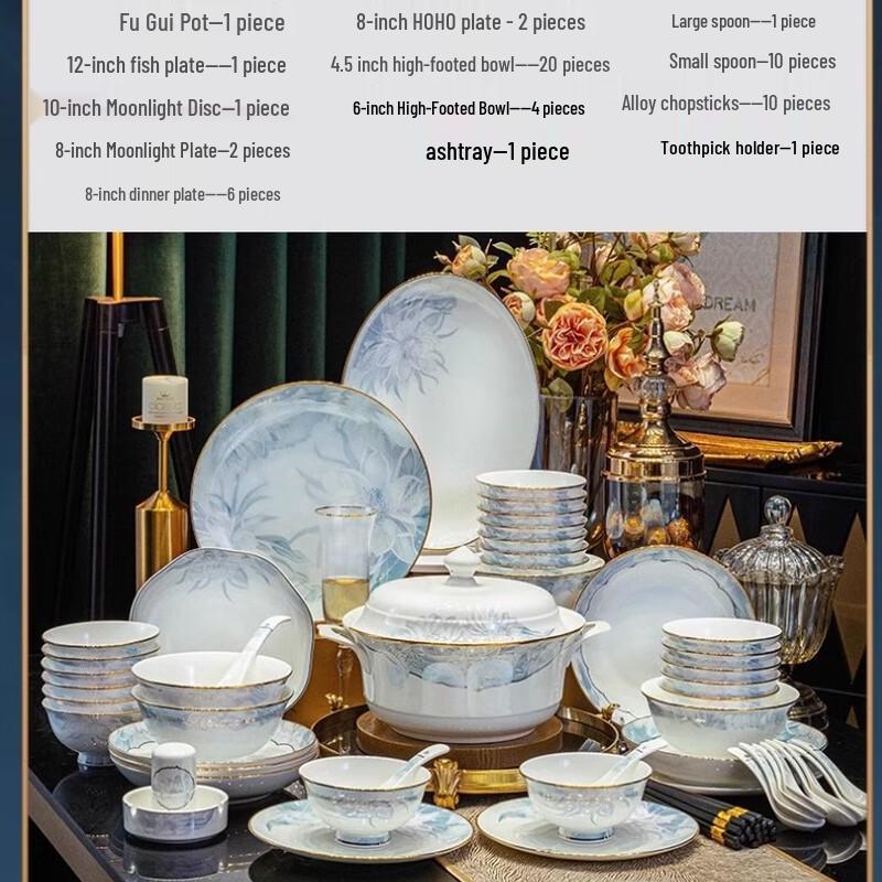 Jingdezhen Bone China Dinnerware Set