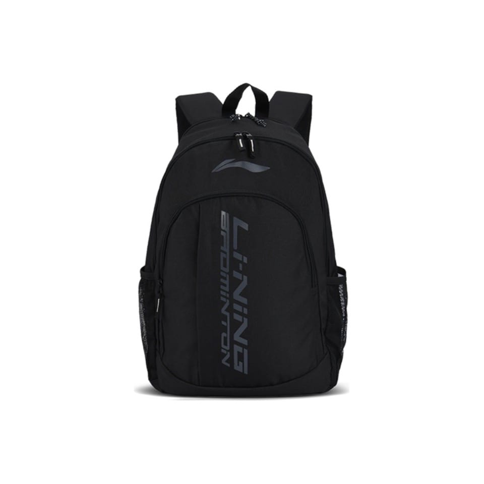 Li Ning Polyester Backpack Regular Unisex Black ABSS275-4