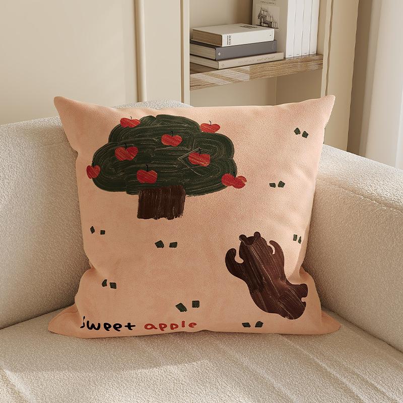 

Cute Cushion Cover 45x45cm/50x50cm Pillow Cover Chinese Style Pillowcase Sofa Decorative Throw Pillow Case for Living Room Decor 45x45cm