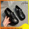 Women's Retro One-Step Loafers 2025 - Soft Leather, British Style, Versatile Flats