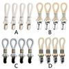 4Pcs Braided Cotton Loop Metal Towel Clips Household Bedroom Dormitory Organize