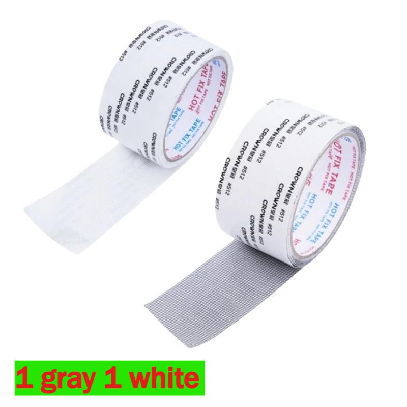 Window Screen Repair Tape Strong Adhesive Mesh Tape Instant Fix For Holes Tears Counter-Insect Mosquito Net Repair For Windows Door