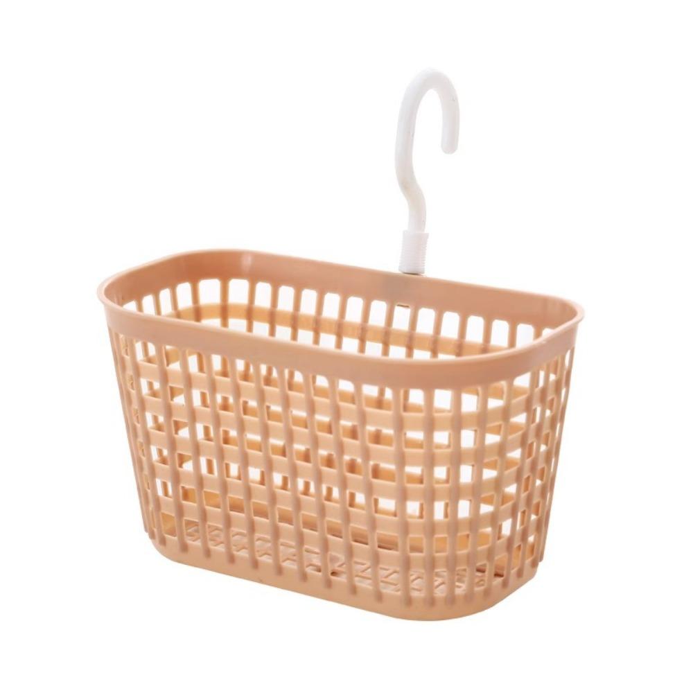 

Portable Organizer Hanging Container Bathroom Shelf Sink Holder Storage Basket рожевий