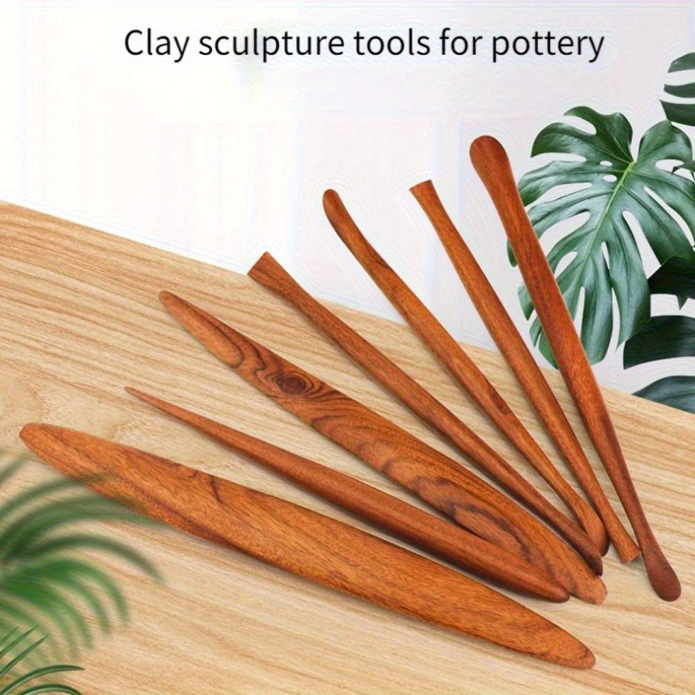 7 Τεμάχια/Σετ Λάδι Λάσπη Κόκκινο Πολύτιμο Ξύλο Πηλός Πλαστικό Μαχαίρι Φορητά Χειροποίητα Εργαλεία Κεραμικής από Λεπτοδουλεμένο Πορσελάνη Μοβ Άμμο