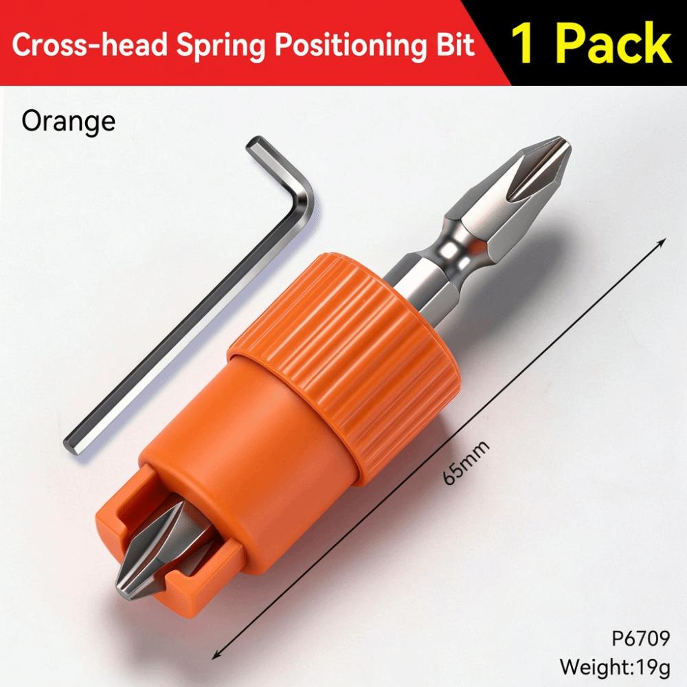 

Anti-Slip Structure Spring Positioning Screwdriver Bit Safe Anti-Drop Bit Holder Stable Durable Fastening Tool Electric Drill жовтий