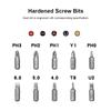 Two Way Ratchet Screwdriver Set with 10 Bits 180 Degrees  Alloy Elbow Screwdriver 6.35MM Screw Driver