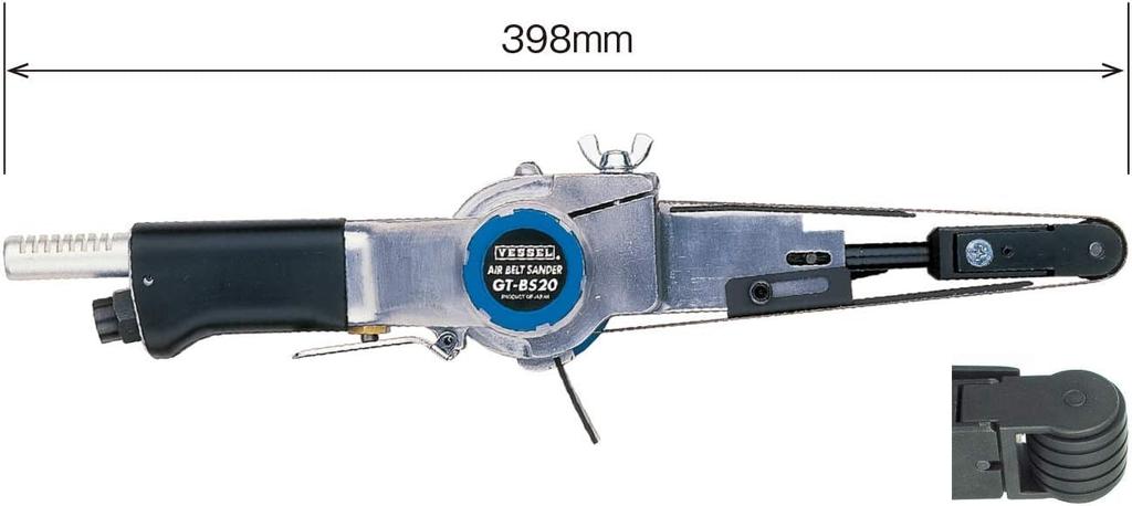 VESSEL Air Belt Sander Roller GT-BS20 (Aluminum Head)