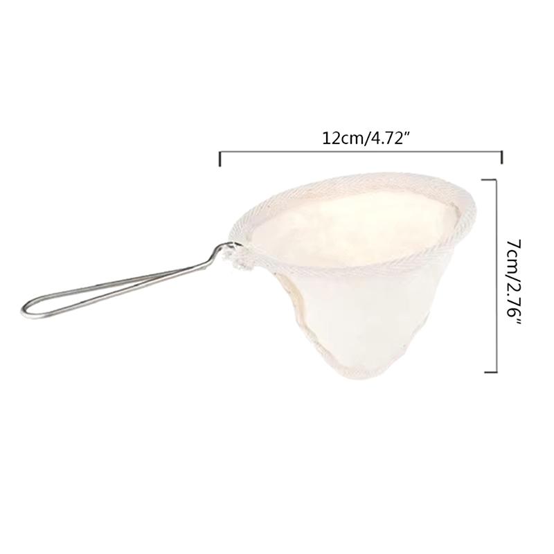 Coffee Flannel Cloth Strainer Reusable Corrosion Prevention Tea Filter Dropping Pot Mesh Basket Tools Coffee Utensils