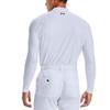 Under Armour Iso-Chill Logo Print Golf Athletic Slim Fit High Neck Long Sleeve T-Shirt Men tops White 1359966-100